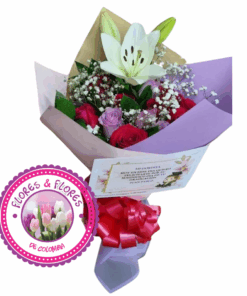 Bouquet Rosas y Lirio